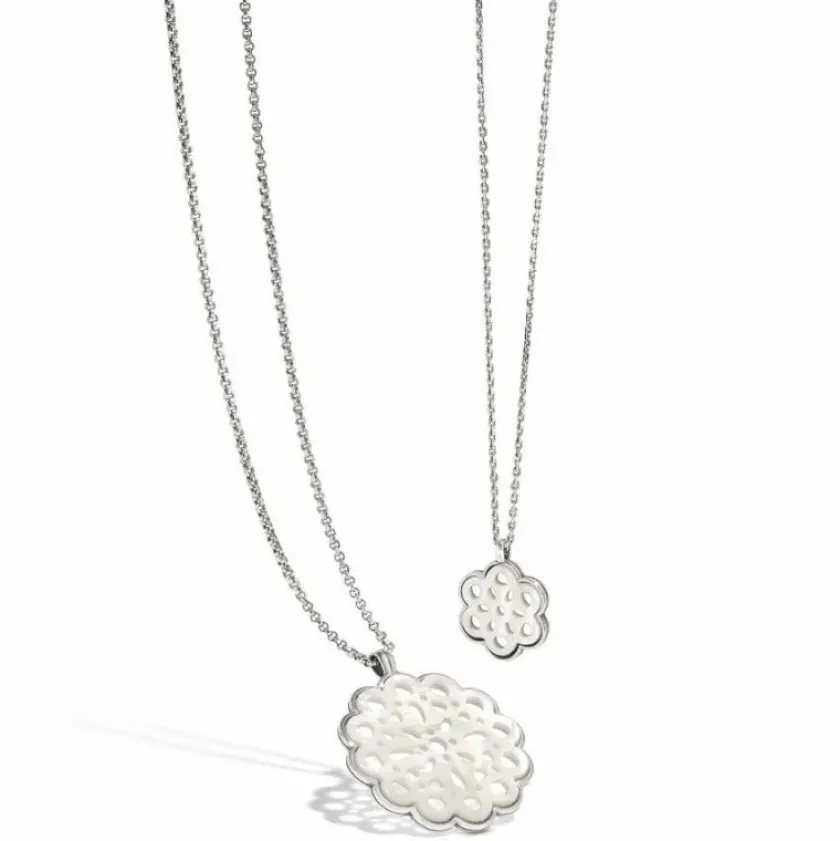 Brighton La Jolla Petite Necklace Silver-White Online