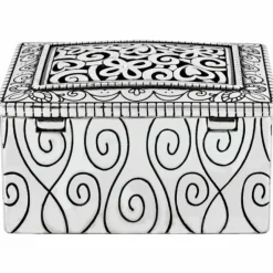 Brighton Lacie Daisy Jewel Box Silver Fashion