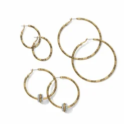 Brighton Large Hoop Charm Earrings Discount