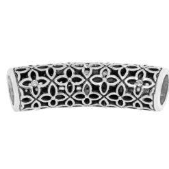 Brighton Lattice Flower Long Bead Silver Online