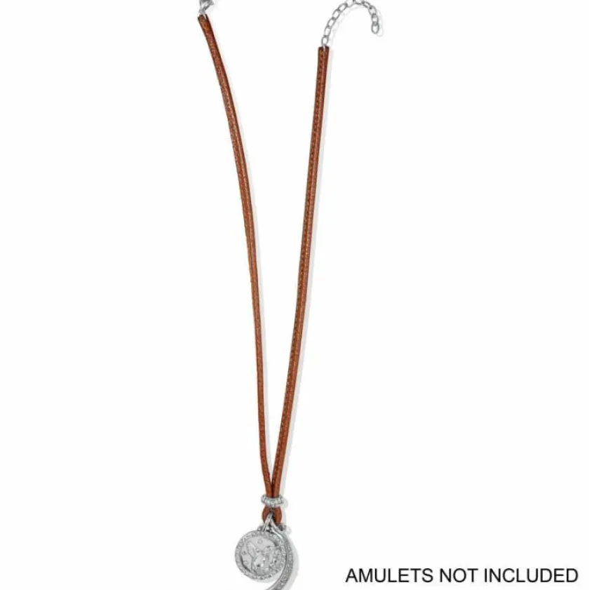 Brighton Leather Amulet Necklace Fashion