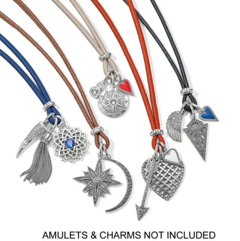 Brighton Leather Amulet Necklace Fashion