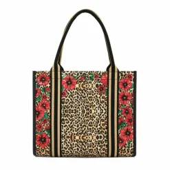 Brighton Leopard Dynasty Canvas Carry All Multi Outlet