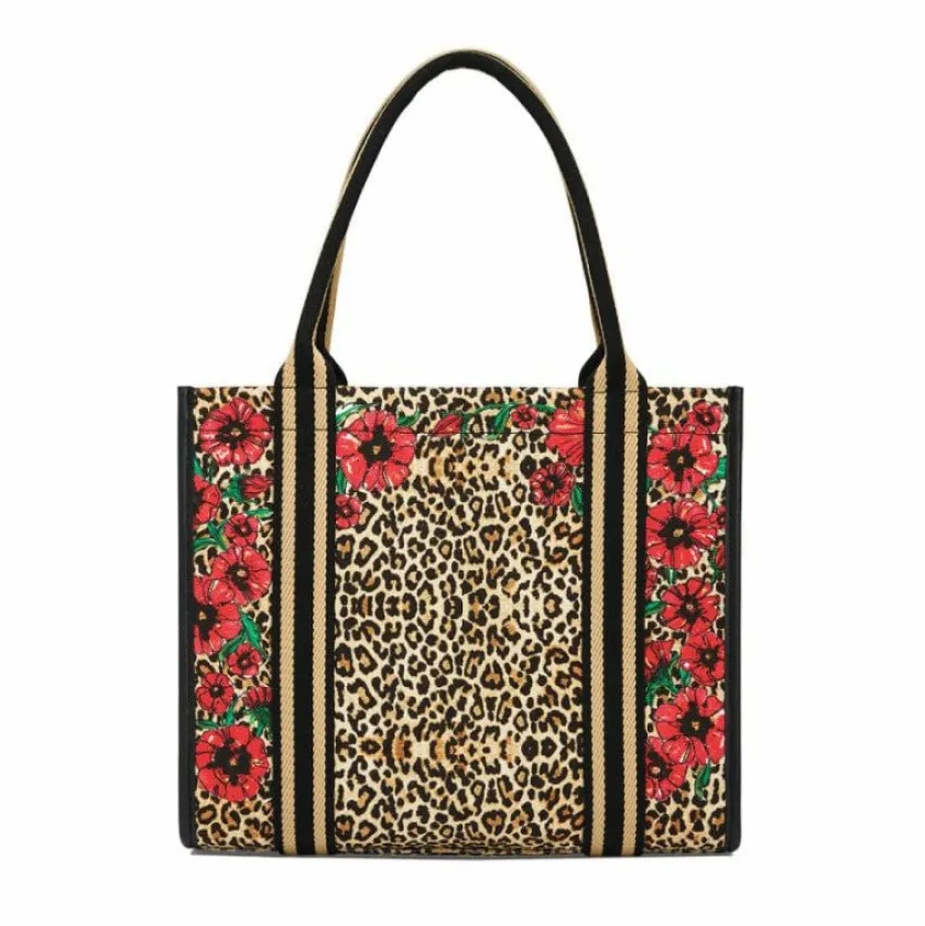 Brighton Leopard Dynasty Canvas Carry All Multi Outlet