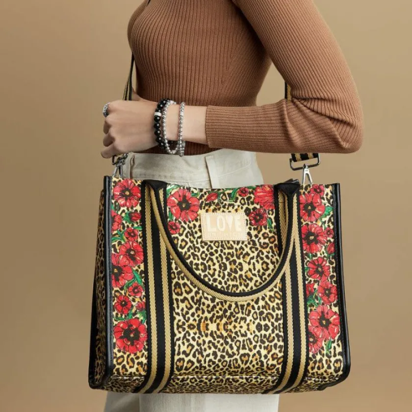 Brighton Leopard Dynasty Canvas Carry All Multi Outlet