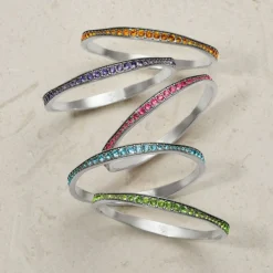 Brighton Light Hearted Crystal Bangle Hot