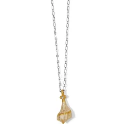 Brighton Lightning Whelk Shell Necklace Gold Discount