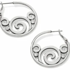 Brighton London Groove Hoop Earrings Silver Outlet