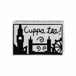 Brighton London Postcard Bead Silver-Multi Clearance