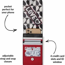 Brighton Look Of Love Phone Organizer Multi Hot