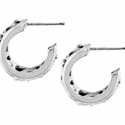 Brighton Love Affair Hoop Post Earrings Silver New