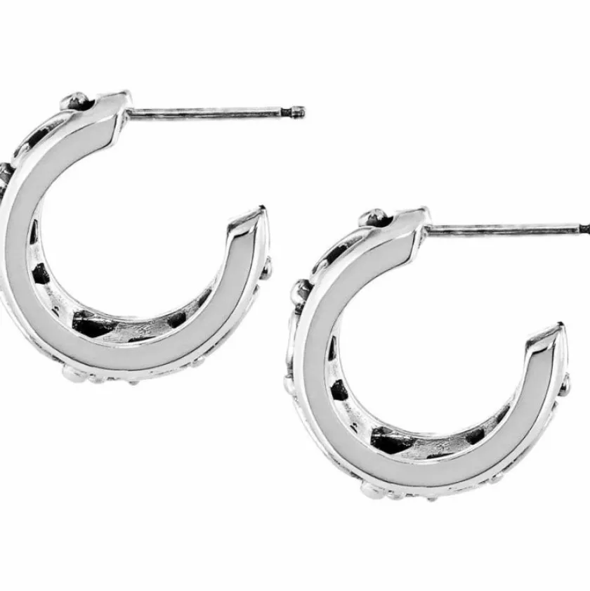 Brighton Love Affair Hoop Post Earrings Silver New