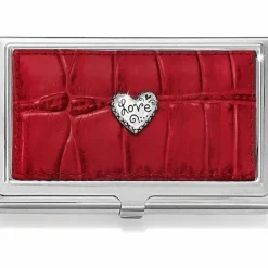 Brighton Love Beat Card Case Red Outlet