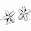 Brighton Love Bouquet Mini Post Earrings Silver-White Outlet
