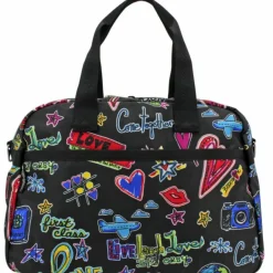 Brighton Love Scribble Jetsetter Duffel Multi Hot