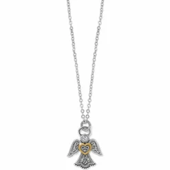 Brighton Loving Angel Necklace Silver-Gold Outlet