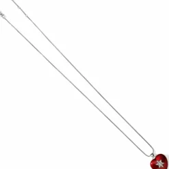 Brighton Loving Heart Convertible Locket Necklace Silver-Red Sale