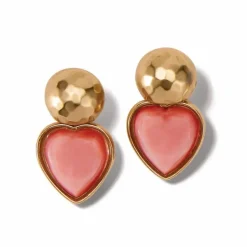 Brighton Loving Heart Post Drop Earrings Fashion