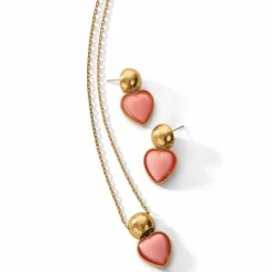 Brighton Loving Heart Post Drop Earrings Fashion