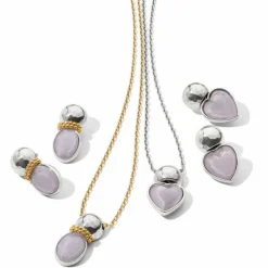 Brighton Loving Heart Post Drop Earrings Fashion