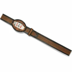 Brighton Lucky Aces Belt Black Clearance