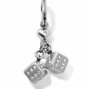 Brighton Lucky Dice Charm Silver Best
