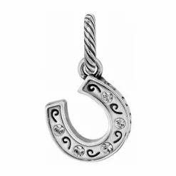 Brighton Lucky Horseshoe Charm Silver New