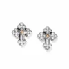Brighton Luna Cross Mini Post Earrings Silver Hot