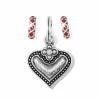 Brighton Luna Heart Charm Gift Set Silver-Red Outlet