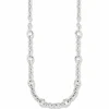Brighton Luxe Link Charm Necklace Silver Fashion