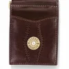Brighton Macon County Money Clip Wallet Brown New
