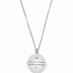 Brighton Madonna And Child Two Tone Necklace Silver-Gold New