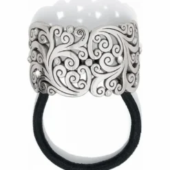 Brighton Madrid Lace Ponytail Holder Black Best
