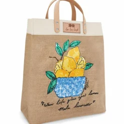 Brighton Main Squeeze Burlap Tote Multi Online
