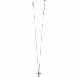 Brighton Majestic Gallant Cross Reversible Necklace Silver-Gold New