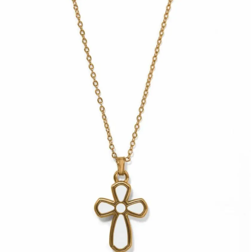 Brighton Majestic Imperial Cross Reversible Necklace Gold Sale