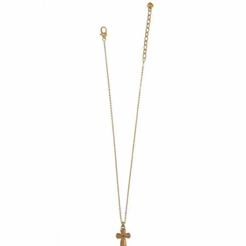 Brighton Majestic Imperial Cross Reversible Necklace Gold Sale