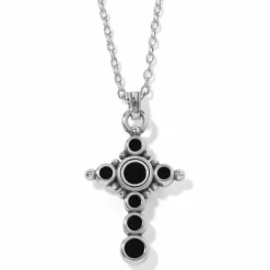 Brighton Majestic Nobel Cross Reversible Necklace Silver-Gold New