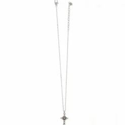 Brighton Majestic Nobel Cross Reversible Necklace Silver-Gold New