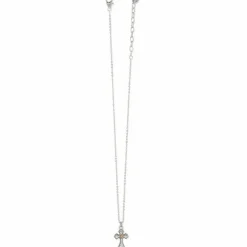 Brighton Majestic Regal Cross Reversible Necklace Silver-Gold Fashion
