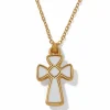 Brighton Majestic Royal Cross Reversible Necklace Gold Outlet