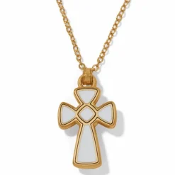 Brighton Majestic Royal Cross Reversible Necklace Gold Outlet