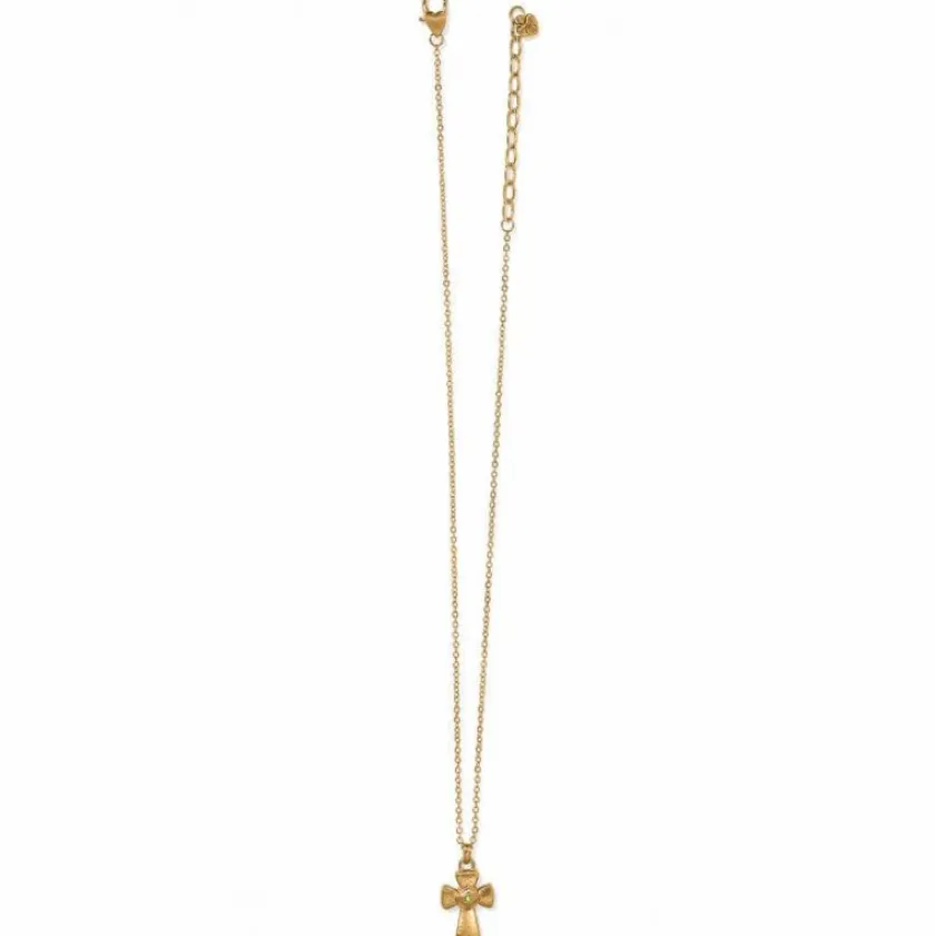 Brighton Majestic Royal Cross Reversible Necklace Gold Outlet