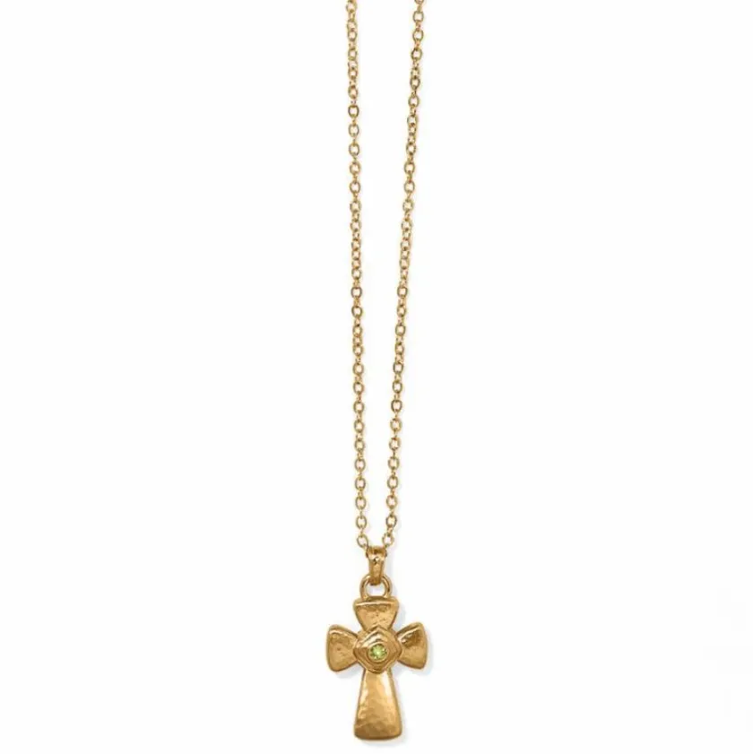 Brighton Majestic Royal Cross Reversible Necklace Gold Outlet