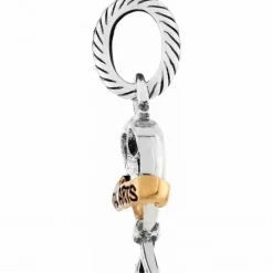 Brighton Martial Arts Charm Silver-Gold Clearance