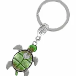 Brighton Marvels Turtle Key Fob Silver Best