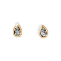 Brighton Massandra Mini Post Earrings BrushedGold-Silver Fashion