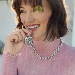 Brighton Medici Link Necklace Silver Sale