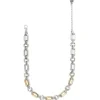 Brighton Medici Link Two Tone Necklace Silver-Gold Hot