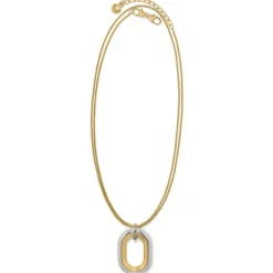 Brighton Medici Two Tone Convertible Necklace Silver-Gold Outlet